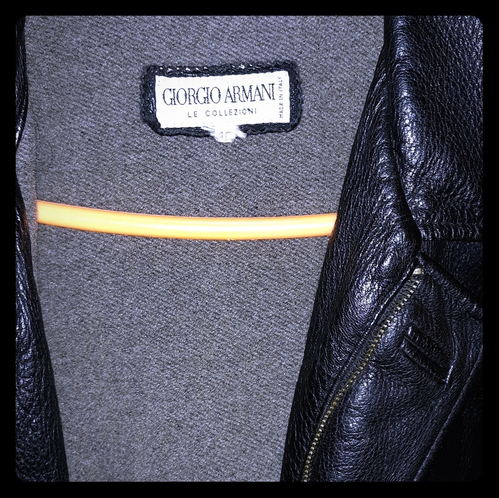 Giorgio Armani Leather jacket model 2111